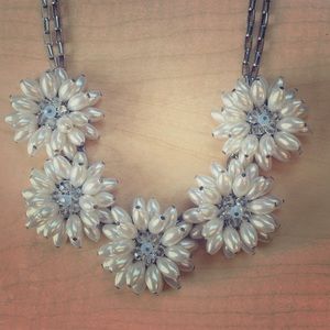 Flower genuine crystal Necklace